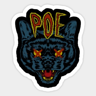 Poe's Cat Sticker